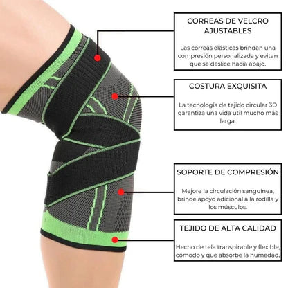 CompresFit™ -   pack de 2 rodilleras de compresion wine