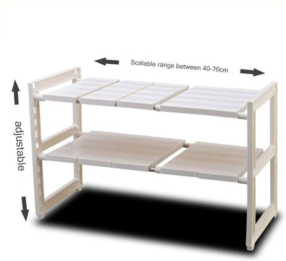 FlexiDuo™ –Organizador Doble de Acero Inoxidable